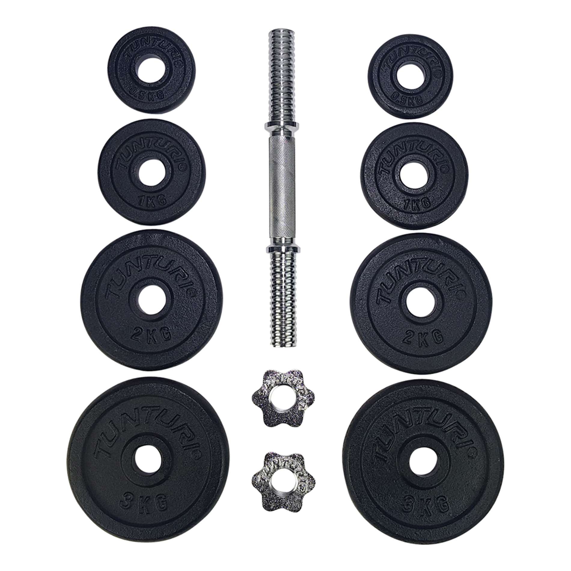 Hantel-TUNTURI-Dumbbell-Set-15kg-screw-2