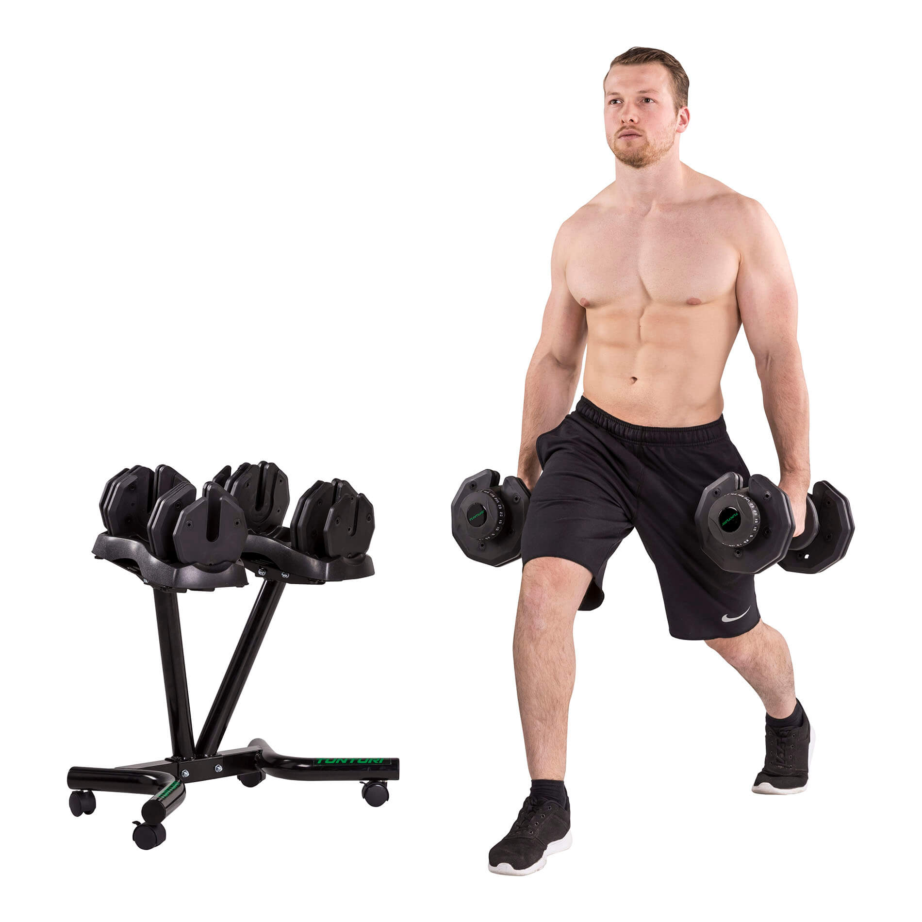 Hantlihoidja-TUNTURI-Selector-Dumbbell-Stand-3