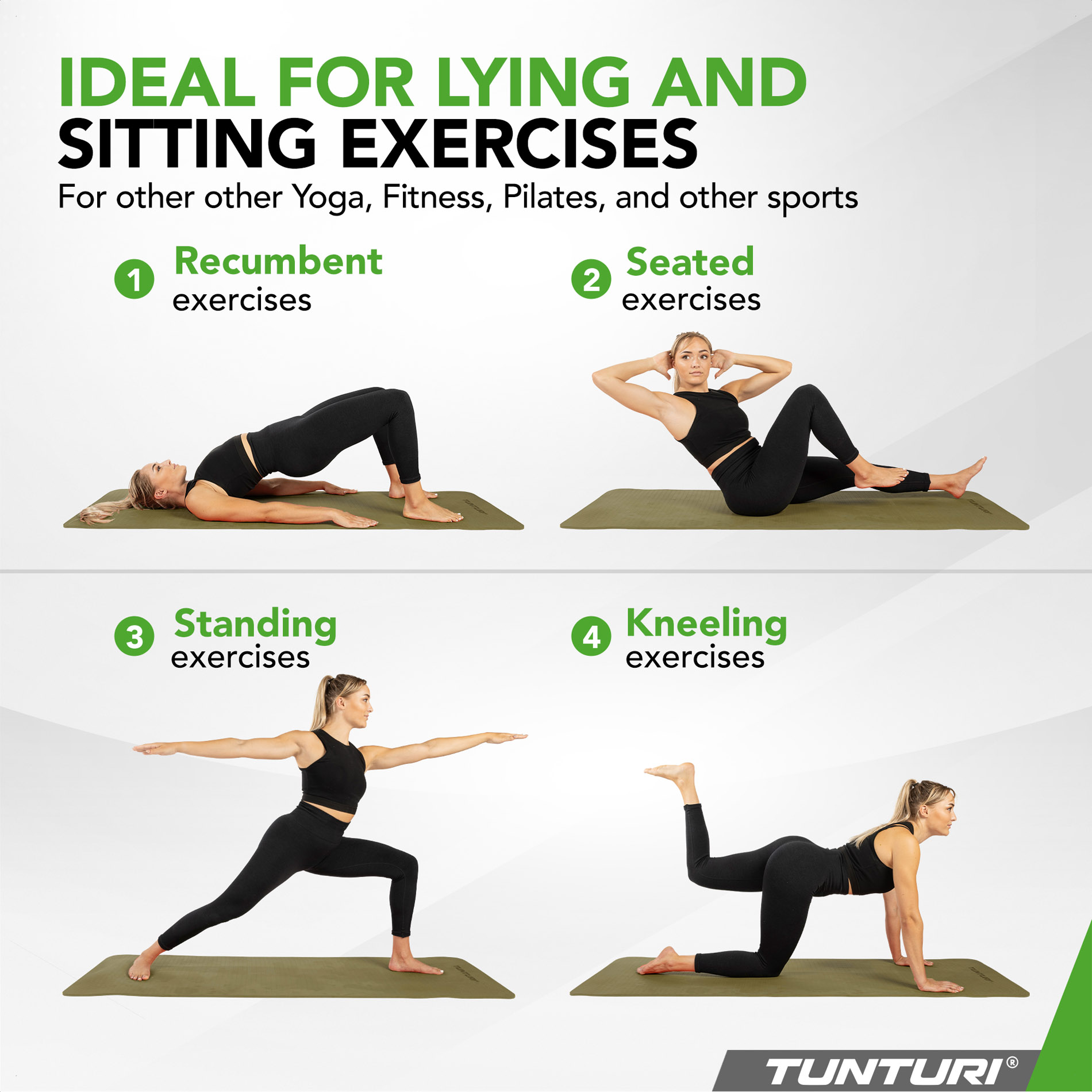 Joogamatt-Tunturi-Yogamat-8mm-Army-Green4