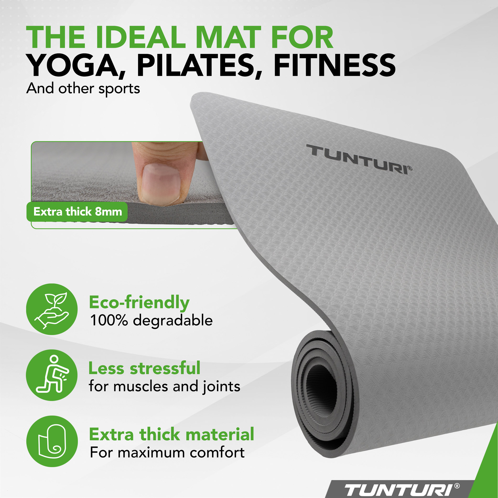 Joogamatt-Tunturi-Yogamat-8mm-Grey2
