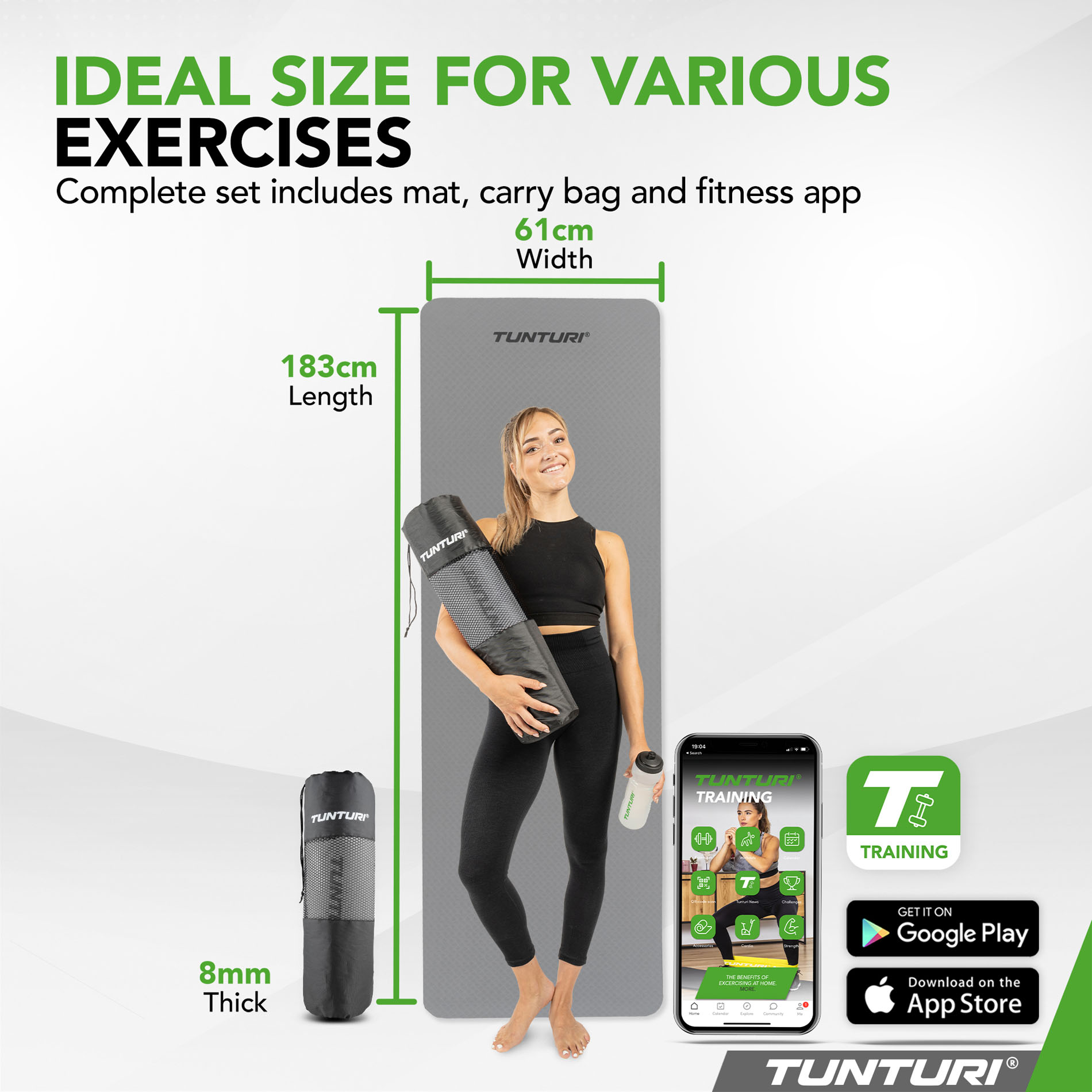 Joogamatt-Tunturi-Yogamat-8mm-Grey7