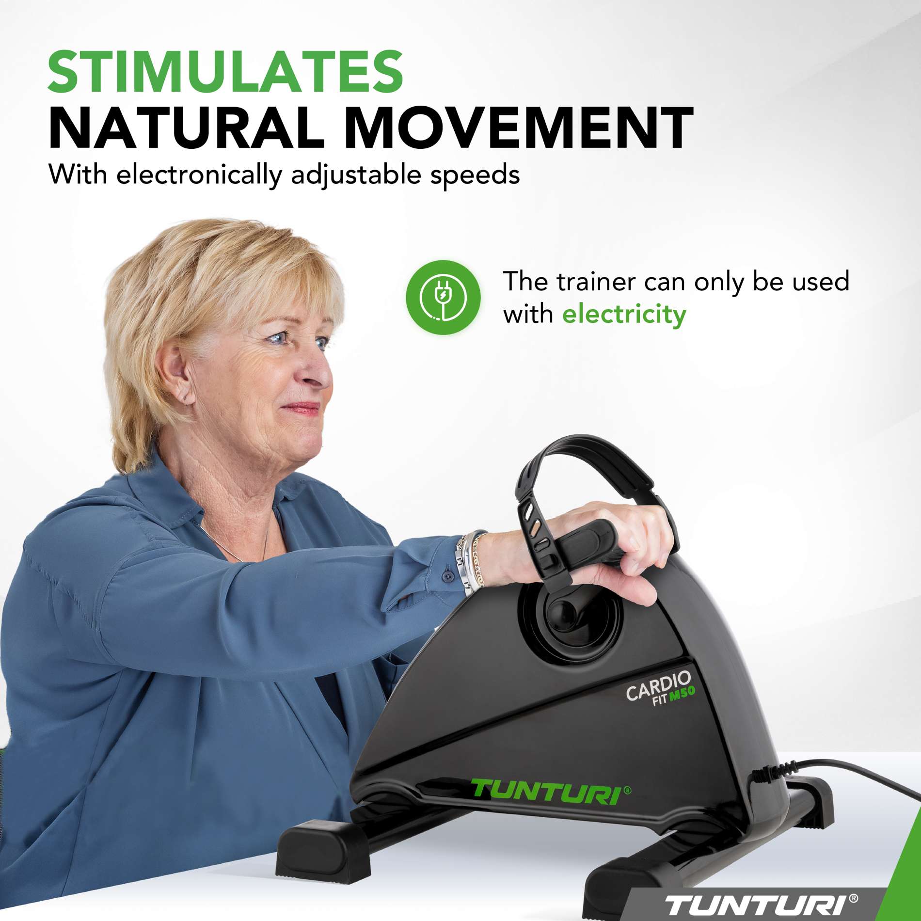 Miniratas-mootoriga-TUNTURI-Cardio-Fit-M50-Minibike-Motorized-3