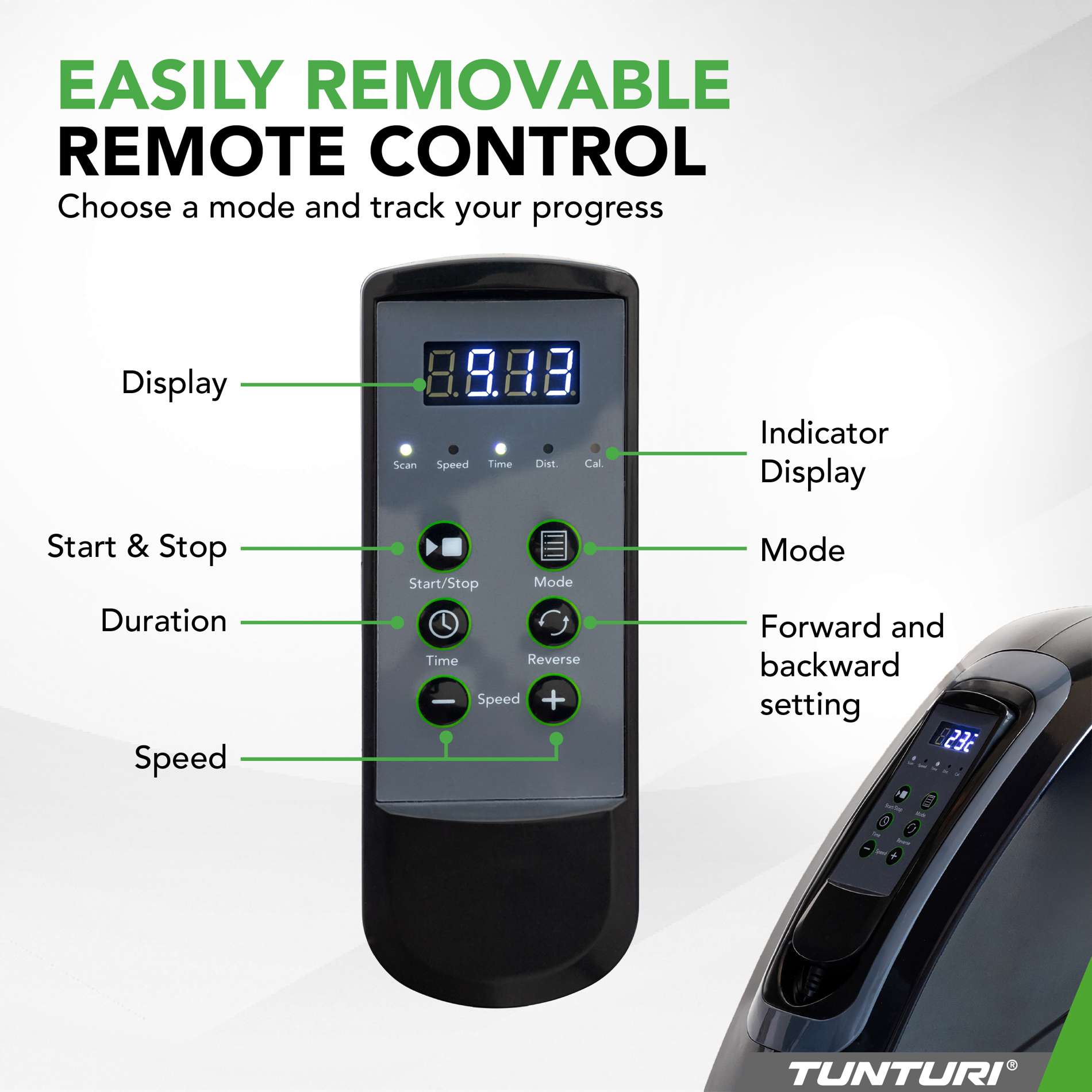 Miniratas-mootoriga-TUNTURI-Cardio-Fit-M50-Minibike-Motorized-4