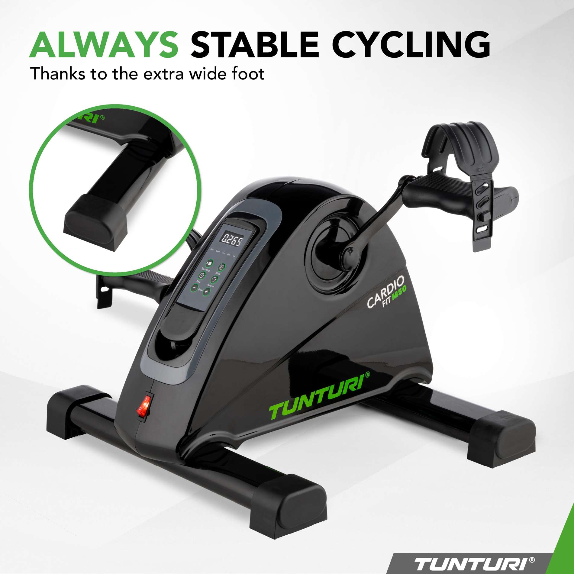 Miniratas-mootoriga-TUNTURI-Cardio-Fit-M50-Minibike-Motorized-6