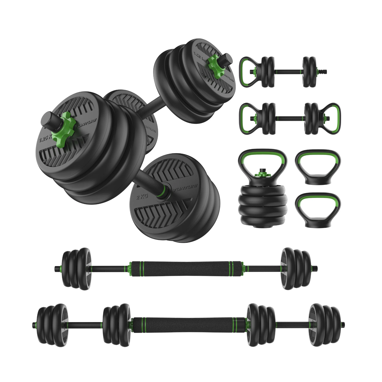 joutreeningukomplekt_Tunturi_BarbellDumbbellSet