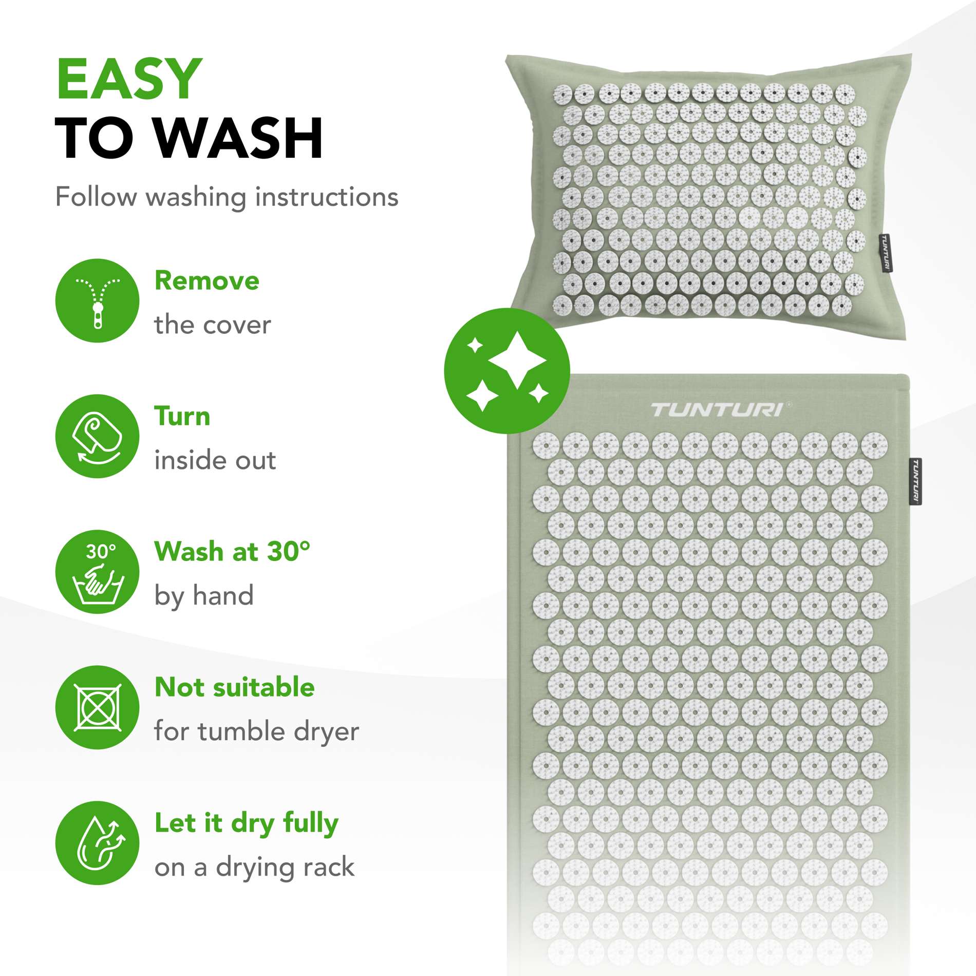 akupunktuurimattjapadi_Tunturi_ProAcupressureMatandPillow-Mint-4