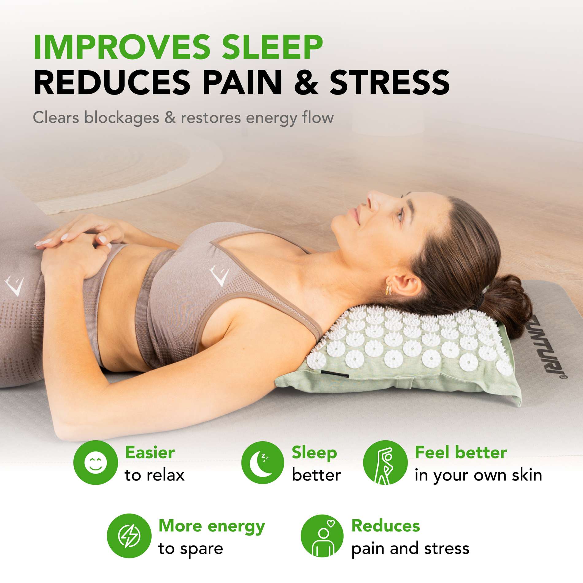 akupunktuurimattjapadi_Tunturi_ProAcupressureMatandPillow-Mint-7