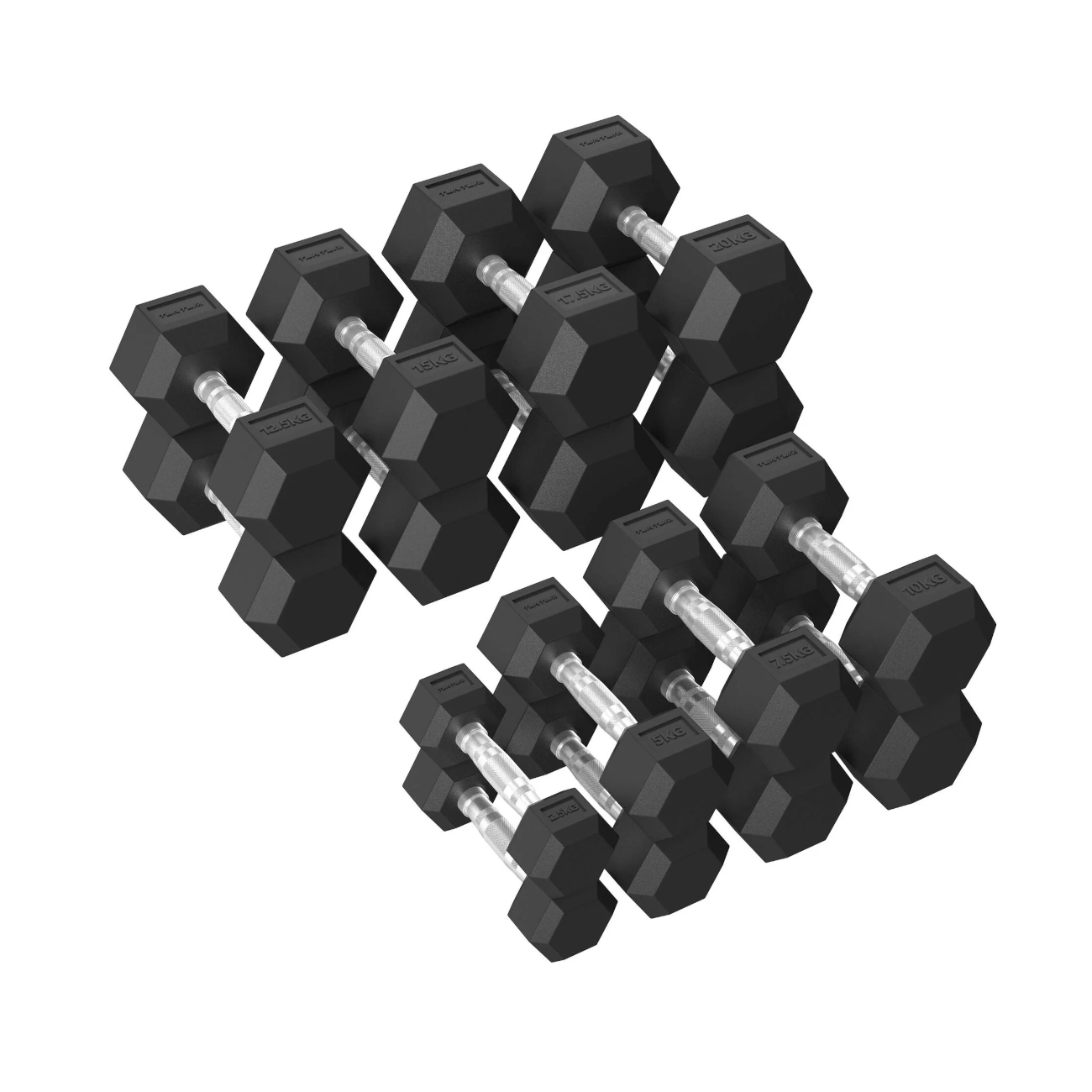 hantlitekomplekt_Tunturi_PlatinumHexRubberDumbbellSet_2-5-20kg