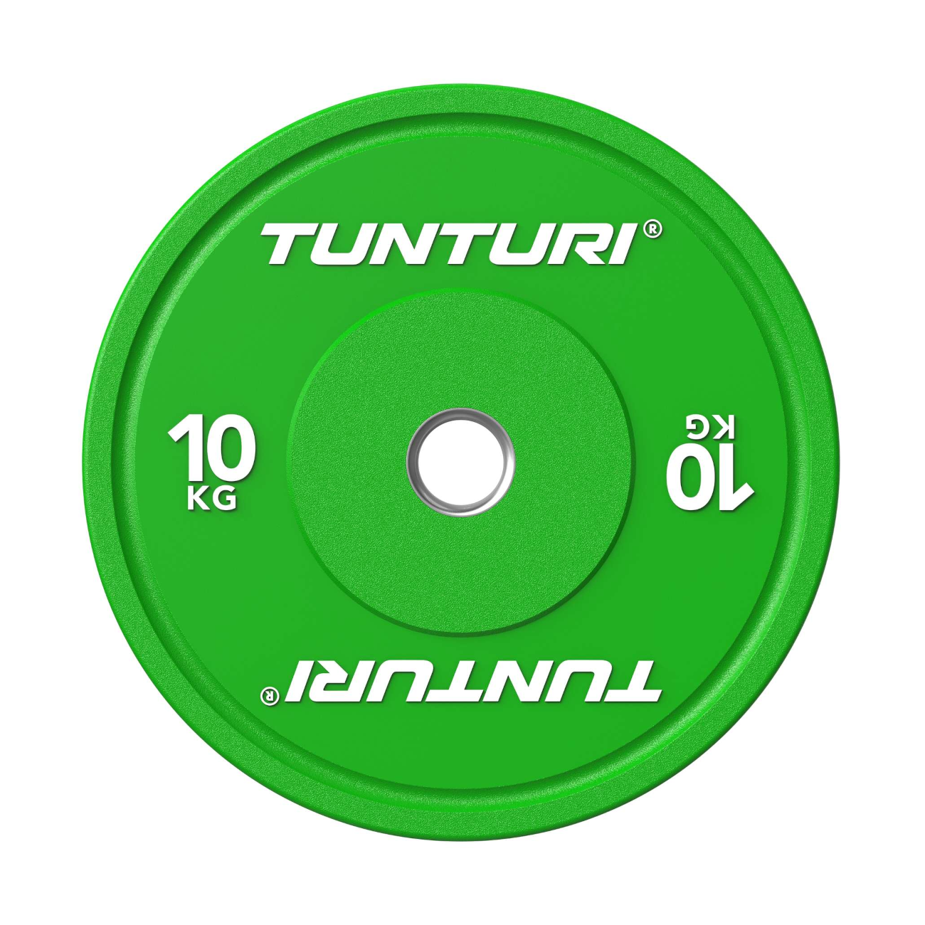 raskusketas_Tunturi_PlatinumBumperBlate-Green-10kg