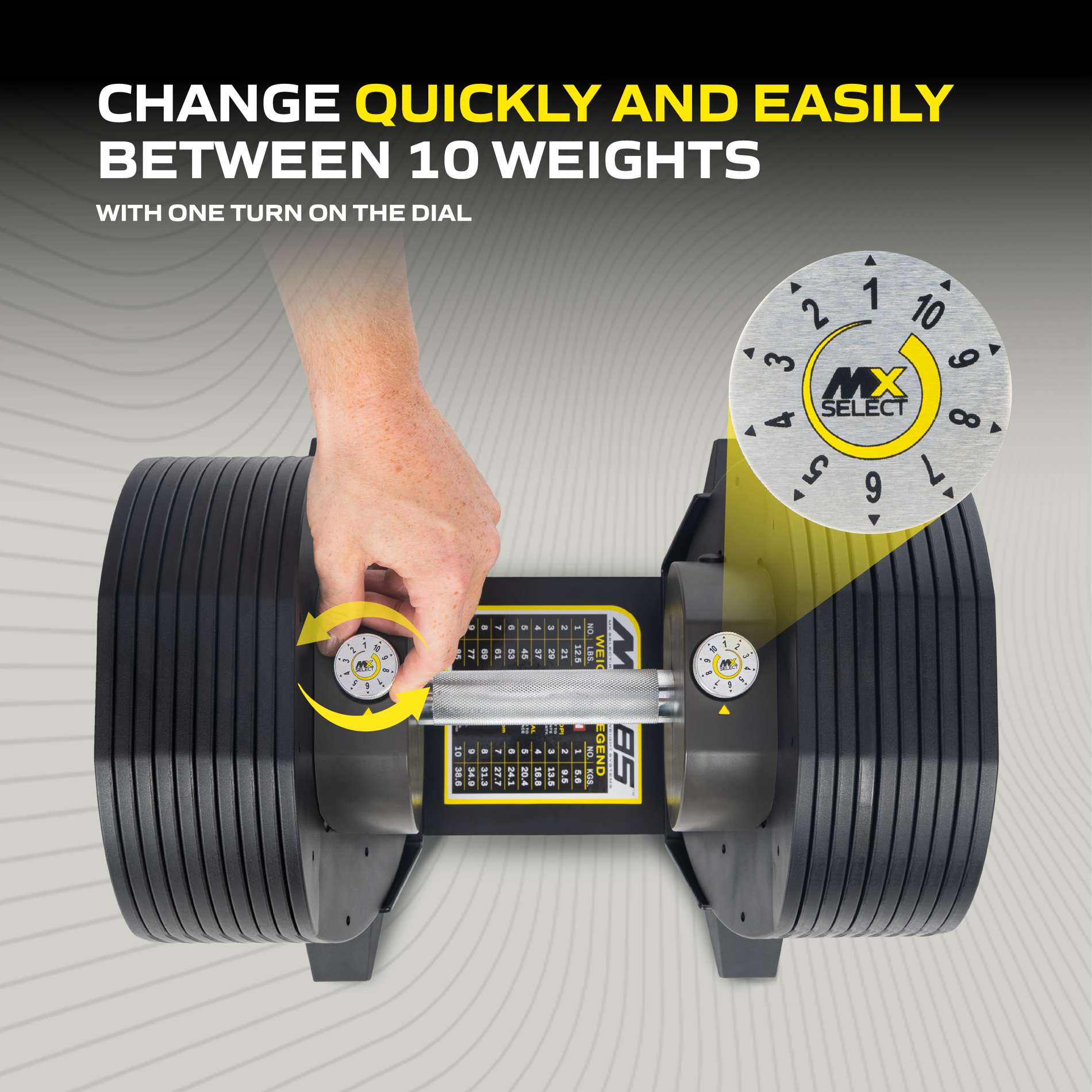 reguleeritavhantel_Tunturi_MX85-knurled-5