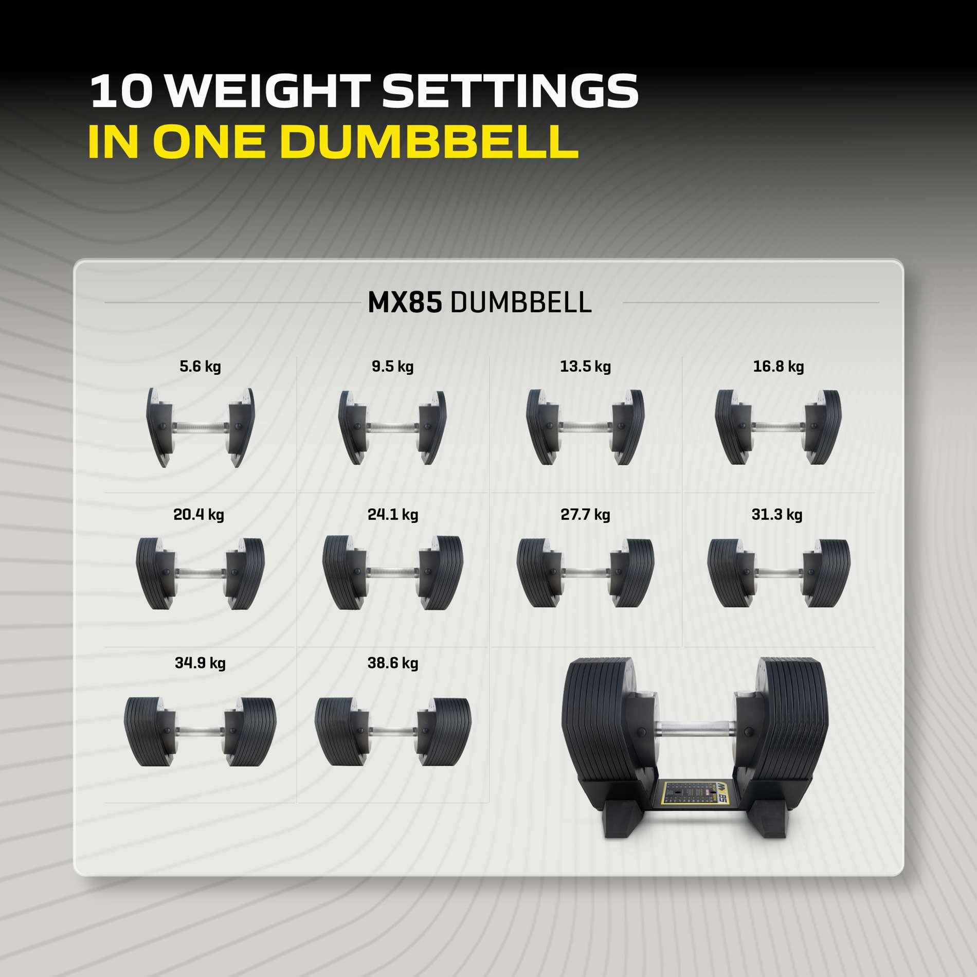 reguleeritavhantel_Tunturi_MX85-knurled-8