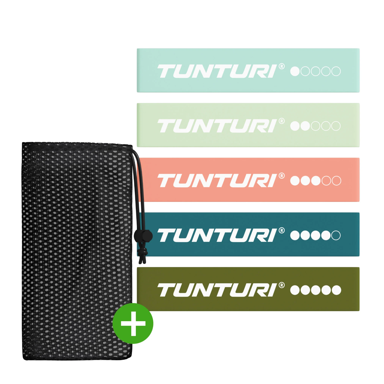 voimlemiskummidekmpl_Tunturi_MiniResistanceBandSet-5pc
