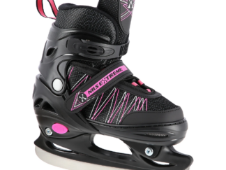 2in1 (rull)uisud NILS EXTREME NH11912A In-line Skates/Hockey Ice Skates, S (31-34), Black/Pink