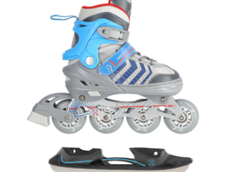 4in1 (rull)uisud NILS EXTREME NH18192 In-line Skates/Hockey Ice Skates, hall-sinine, M (34-38)