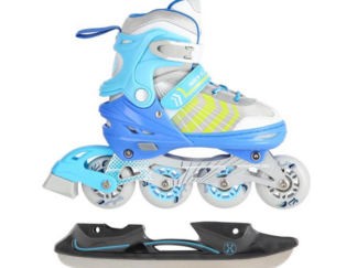 4in1 (rull)uisud NILS EXTREME NH18192 In-line Skates/Hockey Ice Skates, valge-sinine, M (34-38)