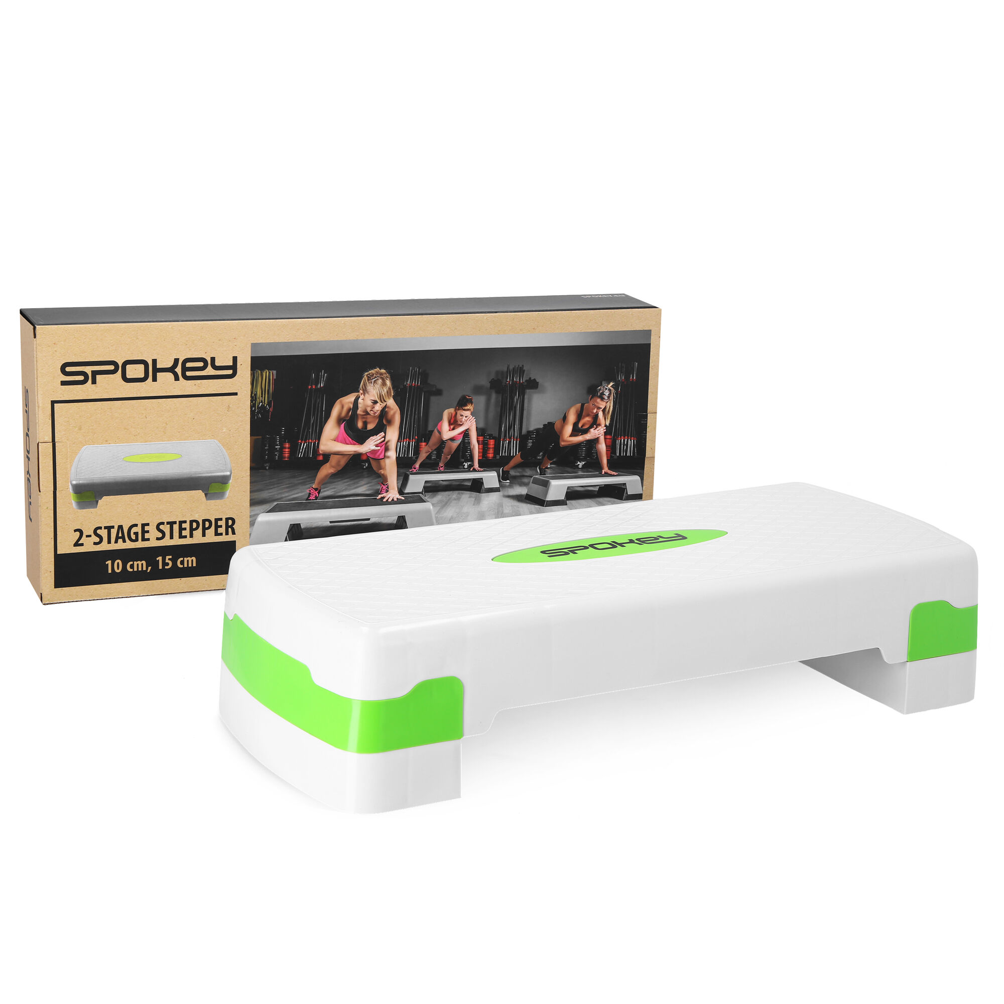 Aeroobika stepper SPOKEY Basic IV Step, valge-roheline - Image 7