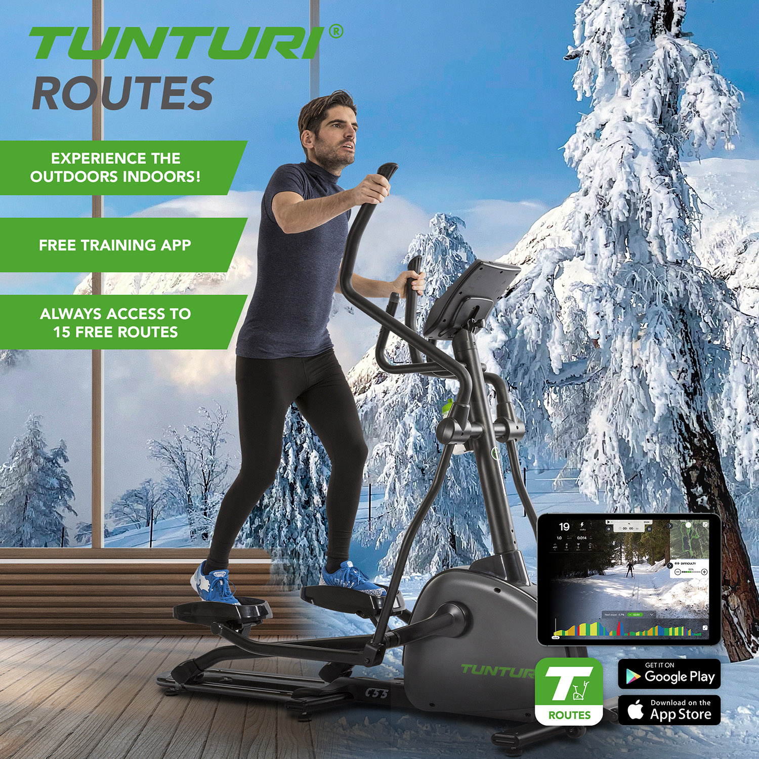 Elliptiline trenažöör TUNTURI Performance C55-F Crosstrainer - Image 2