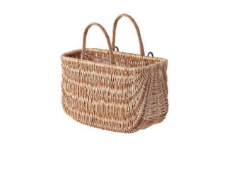 Pakiraamikorv BASIL SWING, punutud, helepruun