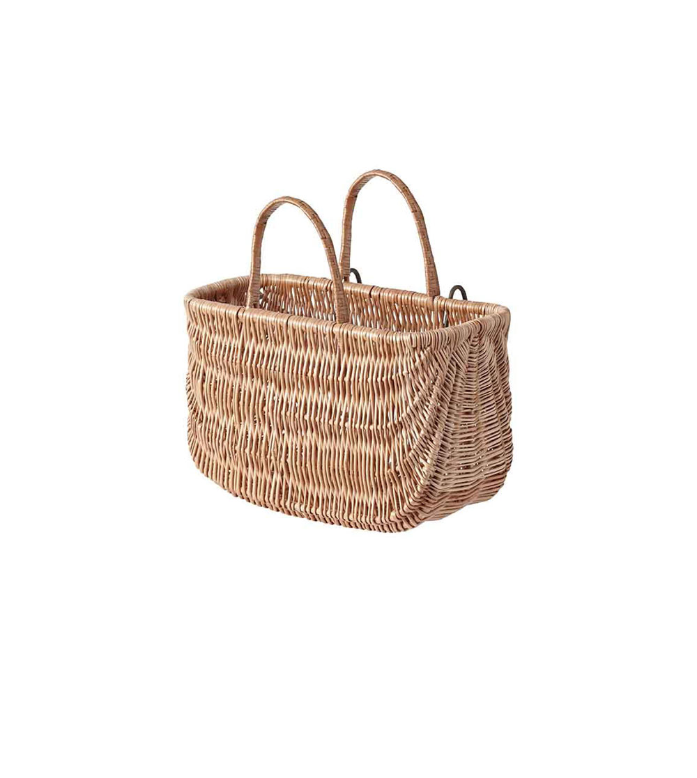 Pakiraamikorv BASIL SWING, punutud, helepruun