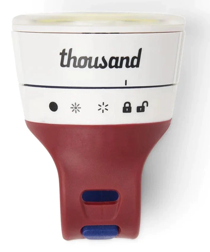 Esituli THOUSAND Traveler Magnetic Bike Light, Speedway Creme - Image 2