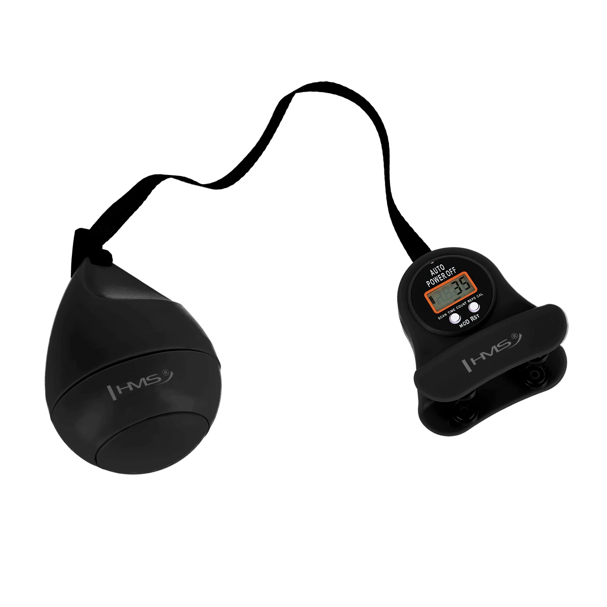 Hularõngas magneti, raskuse ja lugejaga HMS HHM13, must-kuldne - Image 6