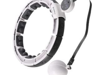 Hularõngas magneti, raskuse ja lugejaga HMS HHM16, must-valge