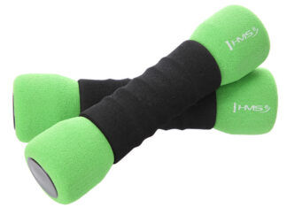 Hantlid HMS CM07 Soft Dumbbells 2 x 1,5 kg, rohelised