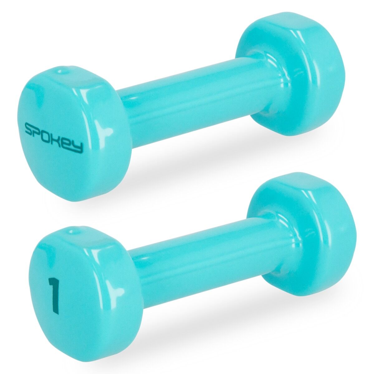 Hantlid SPOKEY Shape 2x1 kg, türkiis