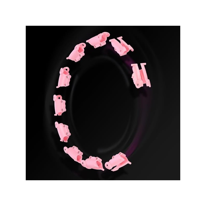 Hularõngas raskuse ja vööga HMS HHW11 Hula Hoop, roosa - Image 5