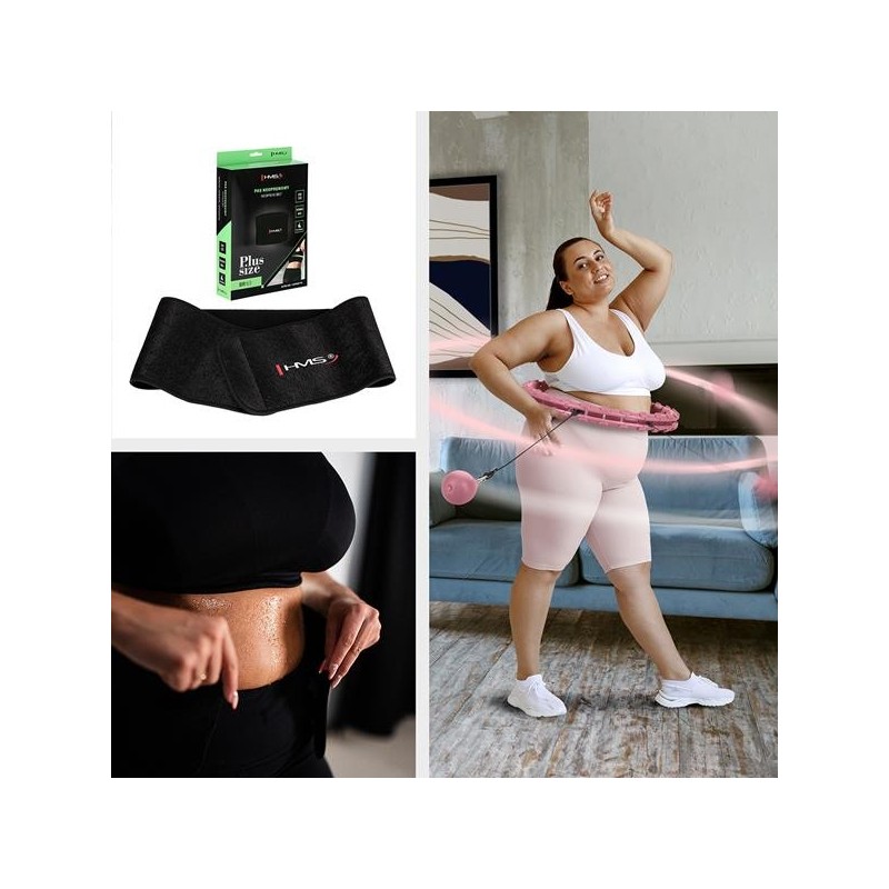 Hularõngas raskuse ja vööga HMS HHW11 Hula Hoop, roosa - Image 3