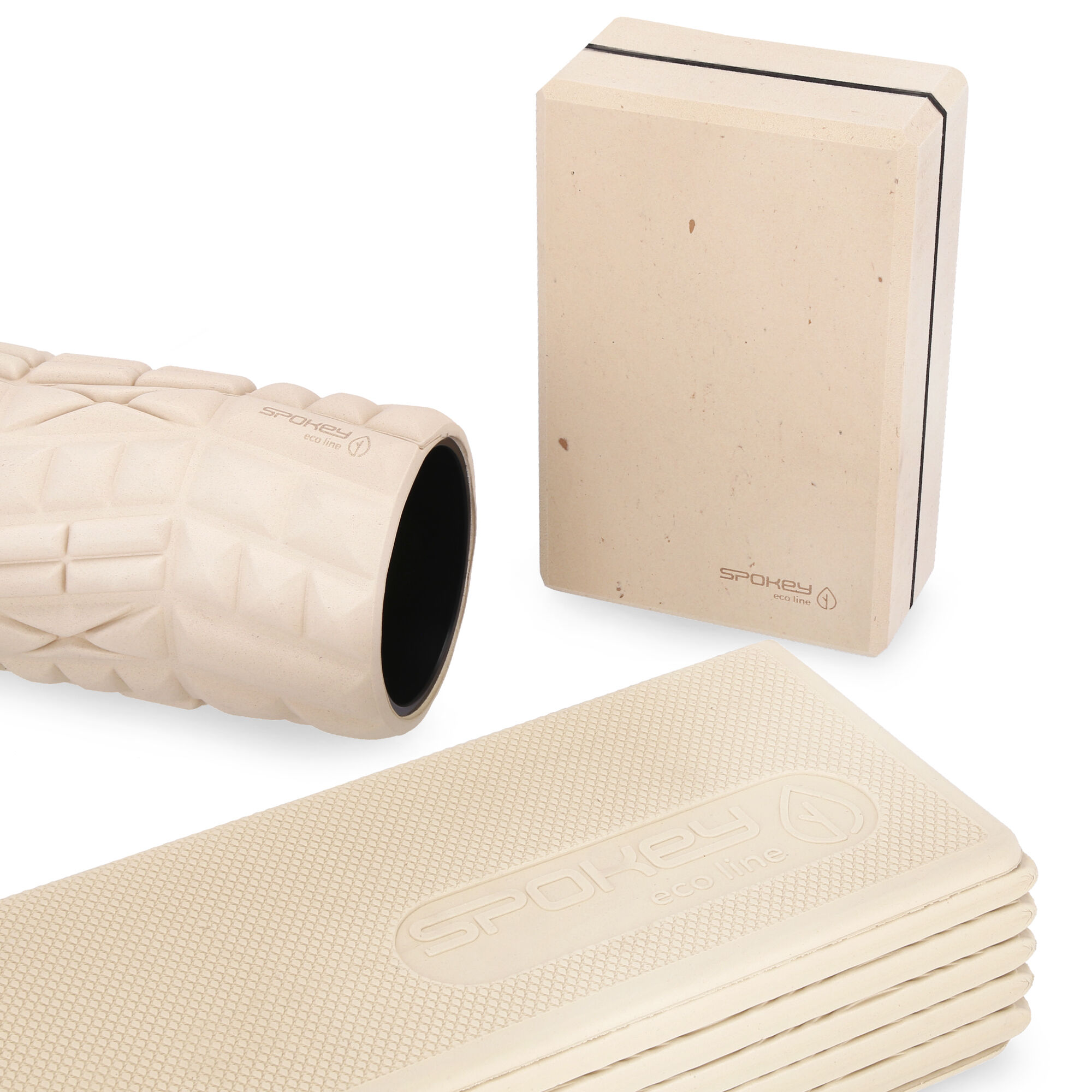 Joogakomplekt SPOKEY Ecosana Eco, rull+plokk+matt - Image 4