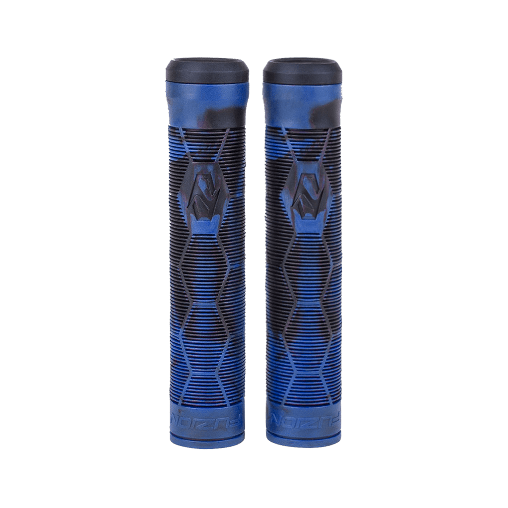 Käepidemed Fuzion Hex Pro Scooter Grips Black/Blue Swirl