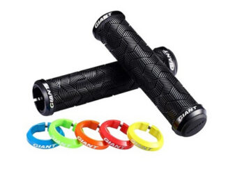 Käepidemed GIANT Tactal Double Lock-on Grip, must-roheline