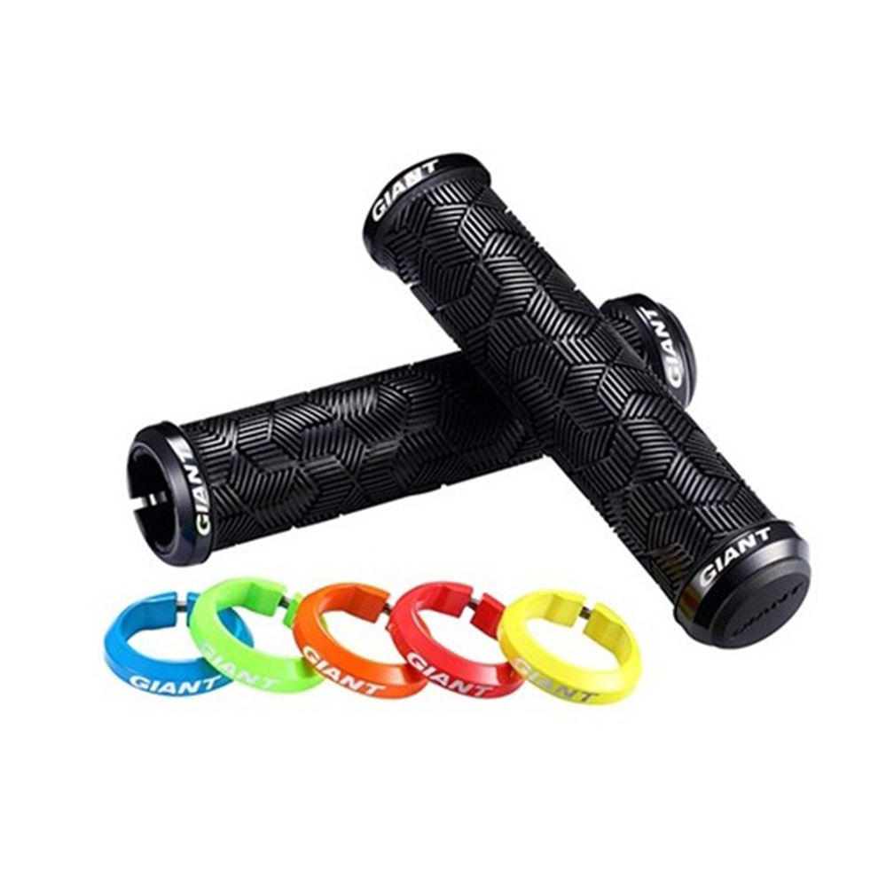 Käepidemed GIANT Tactal Double Lock-on Grip, must-roheline