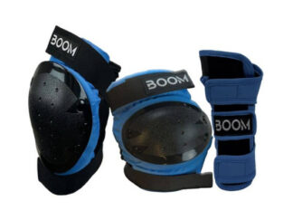 Kaitsmed BOOM Classic Tripple Pad Set, sinised (M)