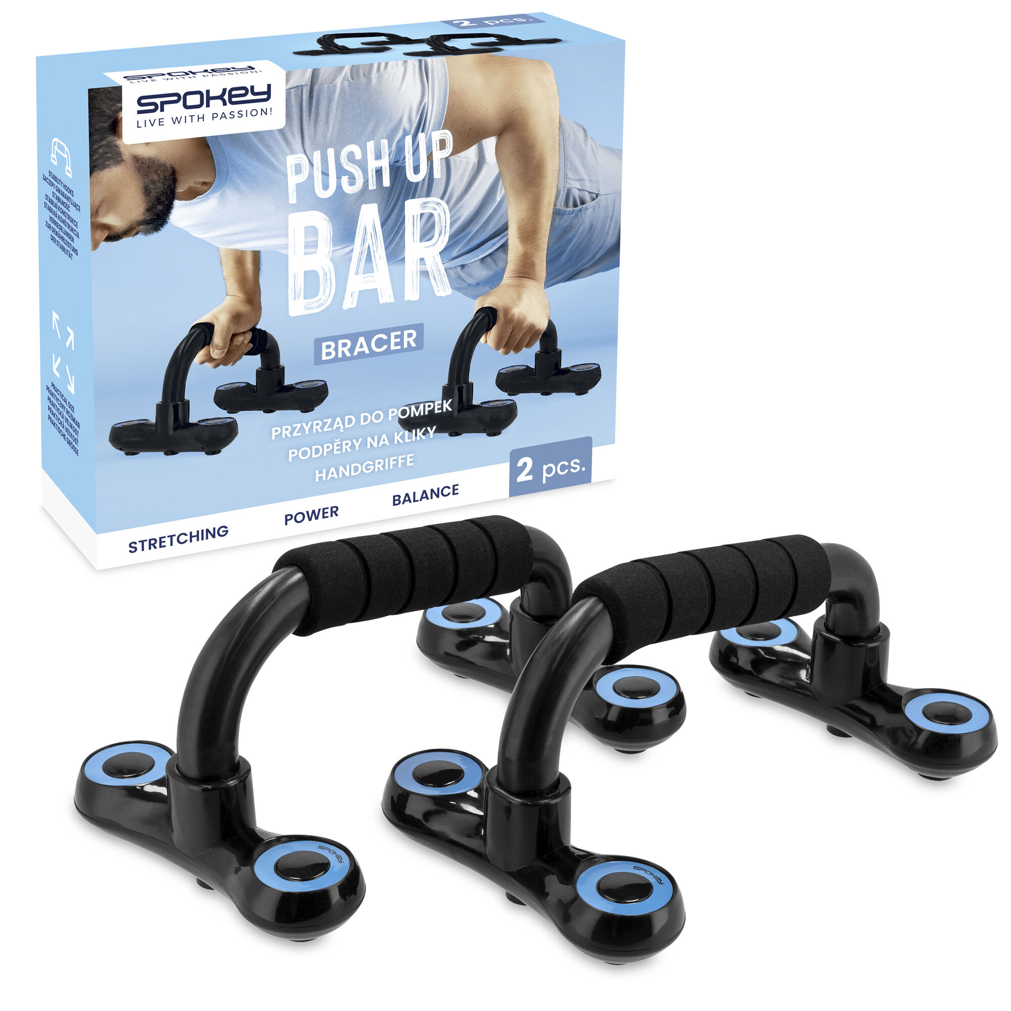 Kätekõverdustoed SPOKEY Bracer, must-sinine - Image 3