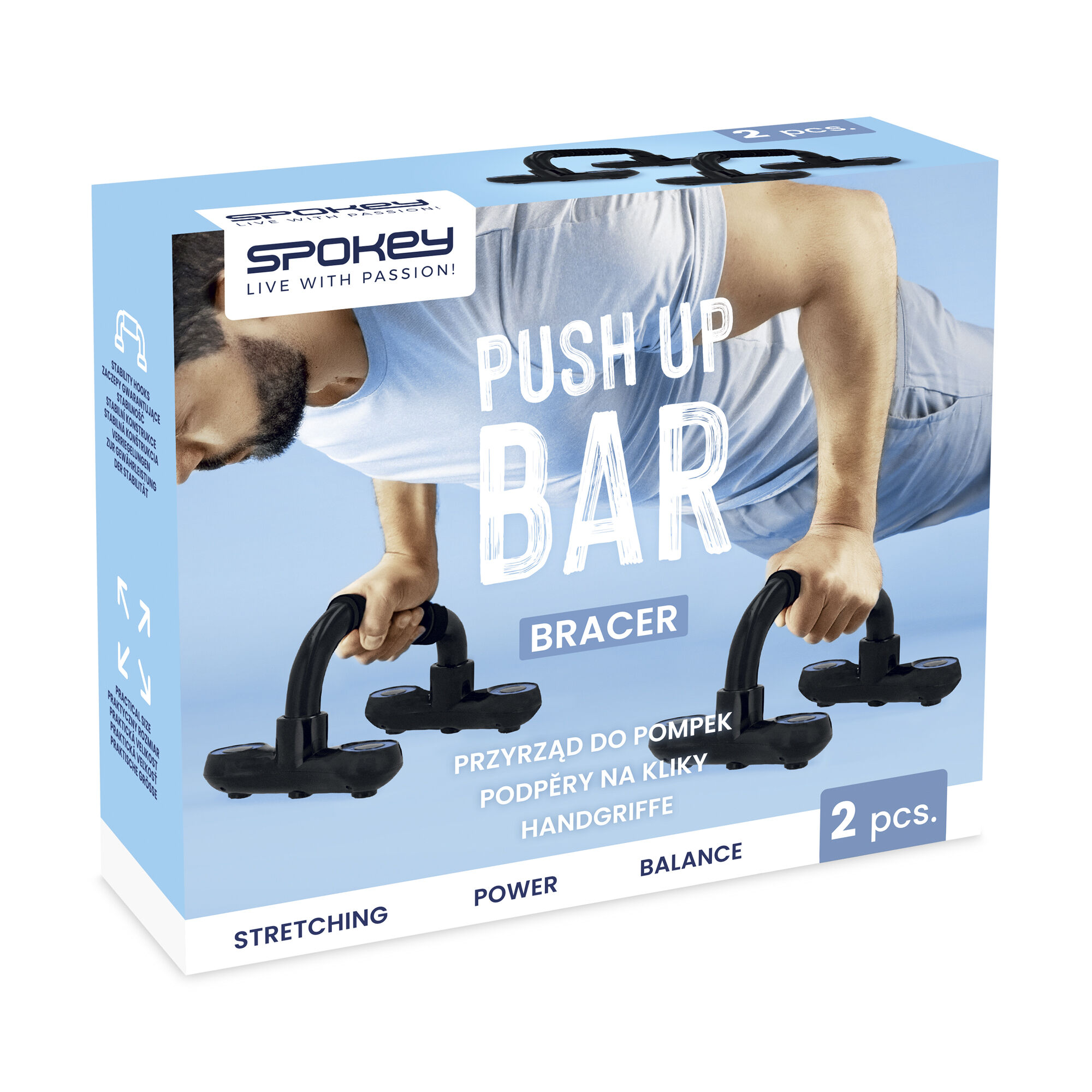 Kätekõverdustoed SPOKEY Bracer, must-sinine - Image 9