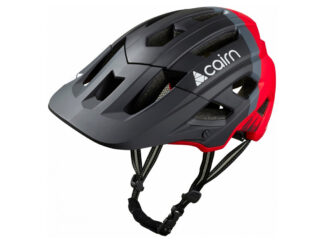 Kiiver CAIRN Dust II Black Red, must-punane (L)