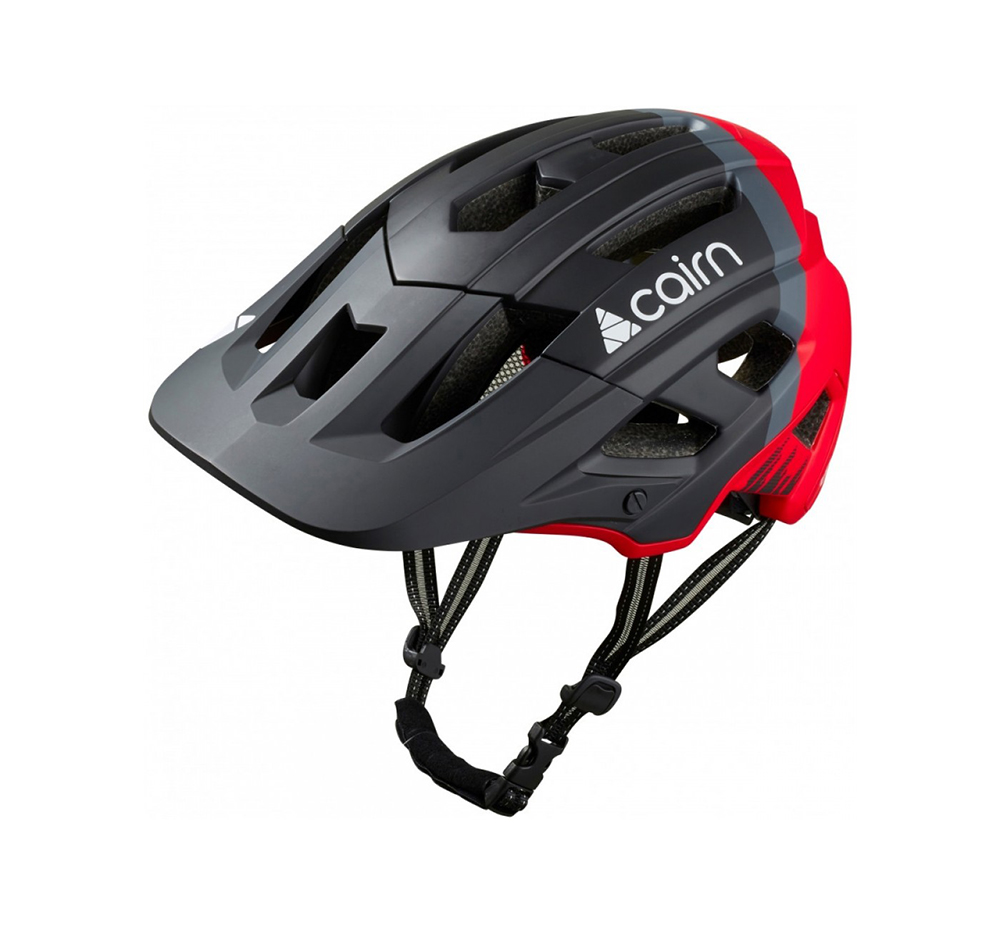 Kiiver CAIRN Dust II Black Red, must-punane (L)