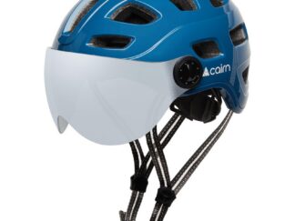 Kiiver CAIRN QUARTS Visor LED USB Shiny Pacific, sinine (elektrijalgrattale) (L)