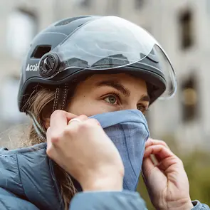 Kiiver CAIRN QUARTZ MIPS Transparent Visor LED USB Matte Black, must (elektrijalgrattale) (M) - Image 2