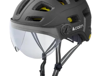 Kiiver CAIRN QUARTZ MIPS Transparent Visor LED USB Matte Black, must (elektrijalgrattale) (M)