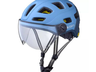 Kiiver CAIRN QUARTZ MIPS Transparent Visor LED USB Matte Denim Night Sky (elektrijalgrattale) (M)