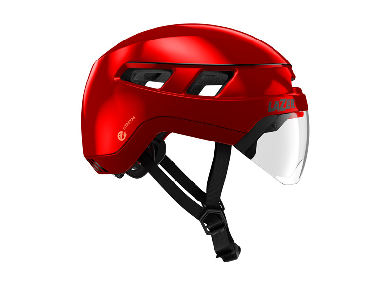 Kiiver LAZER URBANIZE +led, Metallic Red, punane (M)