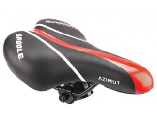 Laste sadul AZIMUT Kids 240x135mm, must-punane