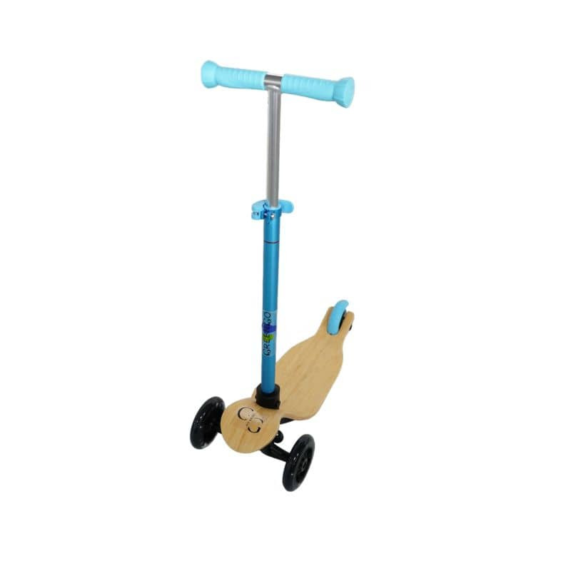Laste tõukeratas GreenGo Wood Kids Scooter Blue