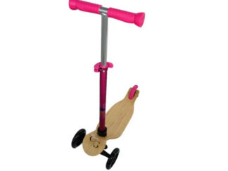 Laste tõukeratas GreenGo Wood Kids Scooter Pink