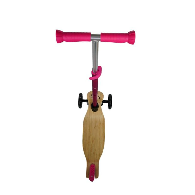 Laste tõukeratas GreenGo Wood Kids Scooter Pink - Image 2