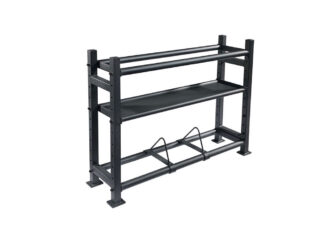 Multifunktsionaalne alus Tunturi Wall-Kettle-Bumper Multi Storage Rack (1/2