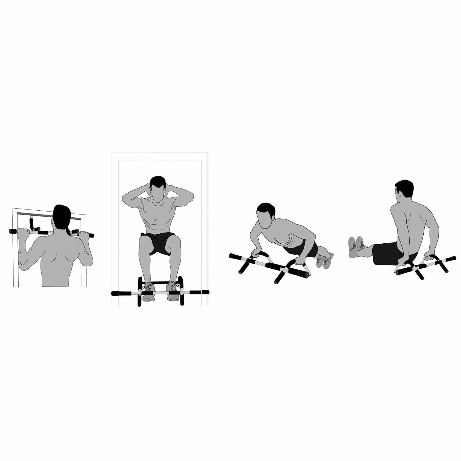 Multifunktsionaalne lõuatõmbekang uksele TUNTURI Multifunctional Door Gym - Image 2